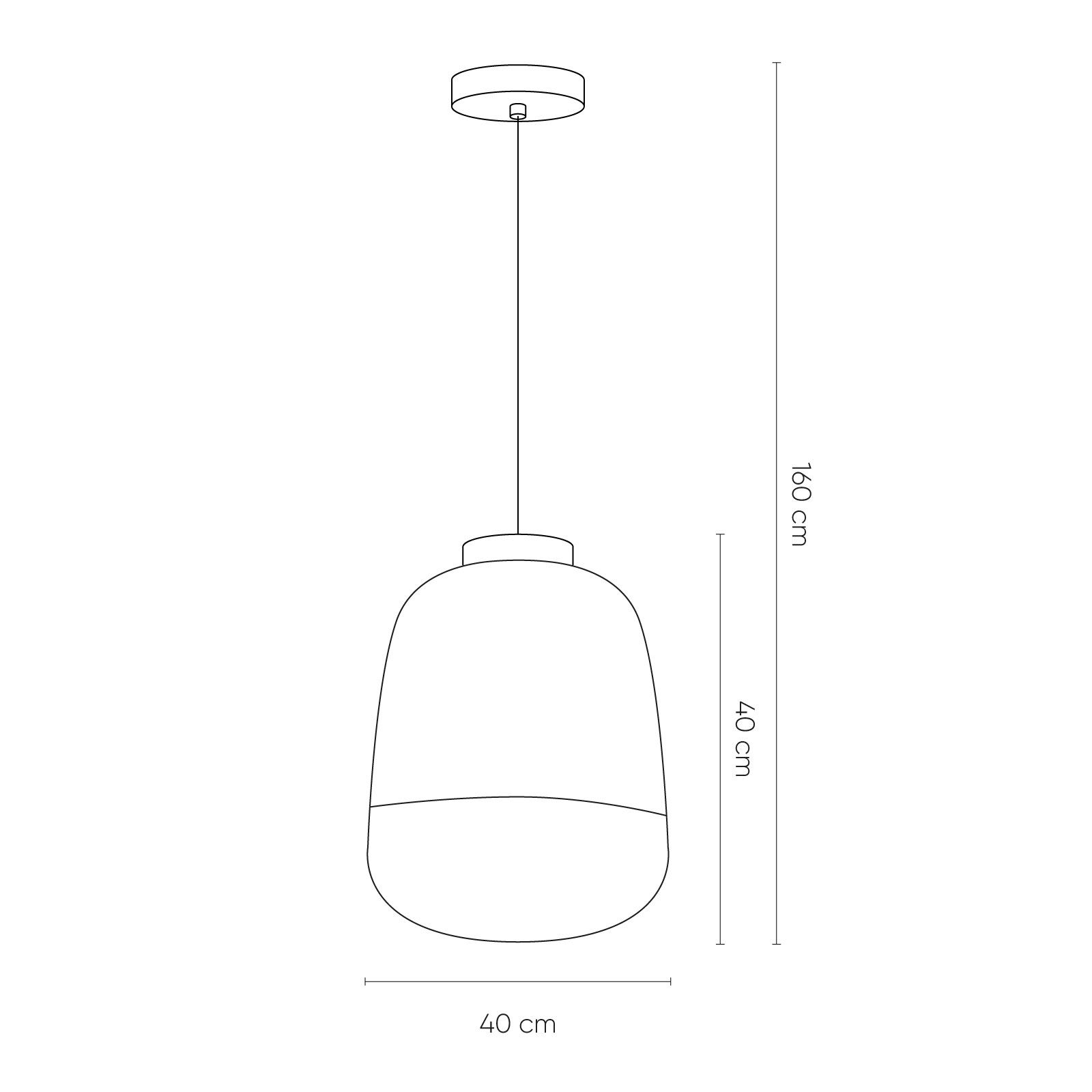 NONSEUM | Lámpara colgante (Ø 33 x H 160)
