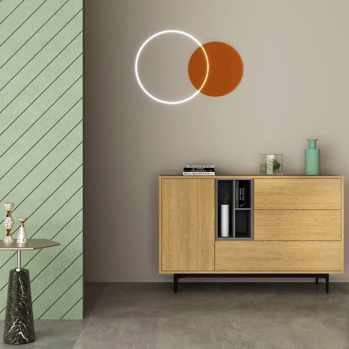 ONNIE Grey | Mueble aparador (145 x 40 x 95 cm) 