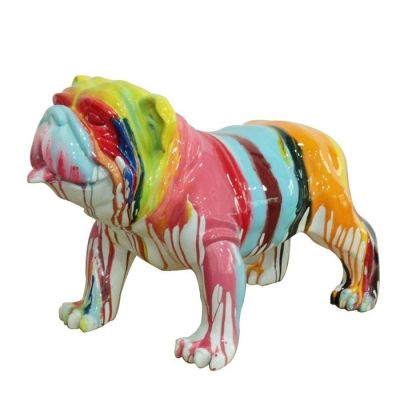 Serie ANIMALES M | SANDOR Bulldog multicolor
