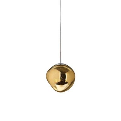 THELIO | Lámpara colgante dorada (Ø 28 x H 166)