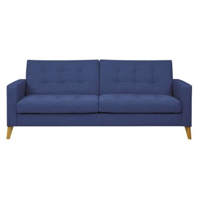 AZURRE | Sofá cama tapizado en azul oceáno (201 x 90 x 81 cm)