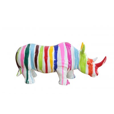 Serie ANIMALES M | KLASH Rinoceronte multicolor